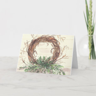 Eucalyptus Wreath Holiday Card