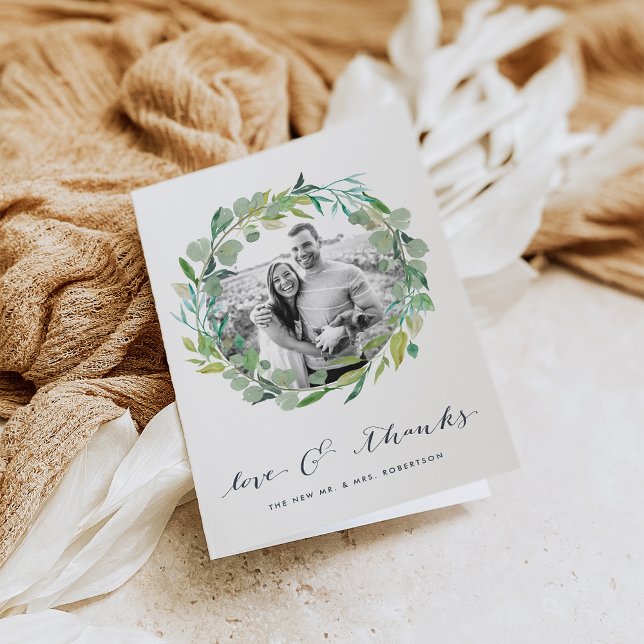 Eucalyptus Wreath | Wedding Photo Thank You (Creator Uploaded)