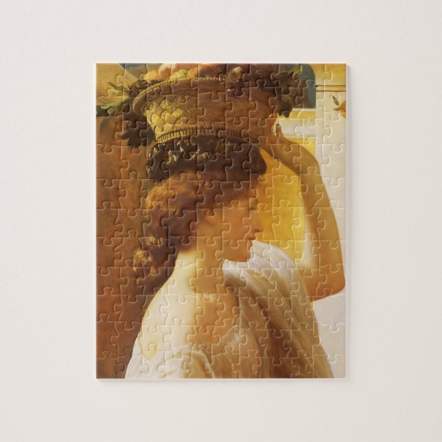 Eucharis - Girl With a Basket of Fruit by Leighton Jigsaw Puzzle (Vertical)
