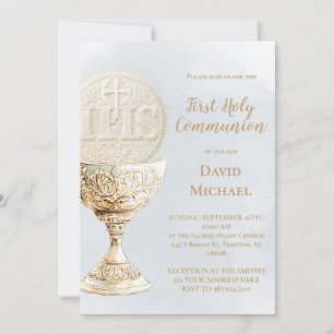Eucharist First Holy Communion Invitation