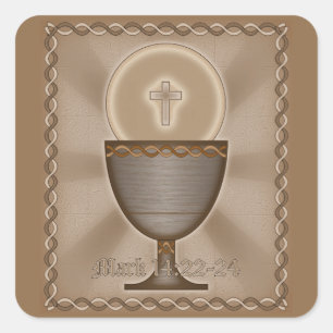 Eucharist Square Sticker
