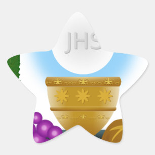 eucharist star sticker
