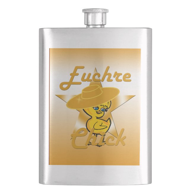Euchre Chick #10 Hip Flask (Front)