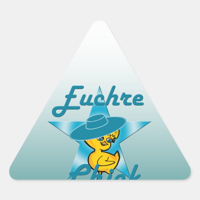 Euchre Chick #7 Triangle Sticker (Front)