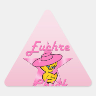 Euchre Chick #8 Triangle Sticker