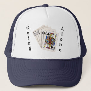 Euchre Going Alone Trucker Hat
