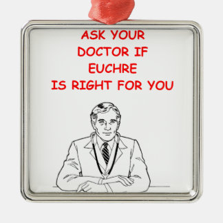 EUCHRE METAL TREE DECORATION