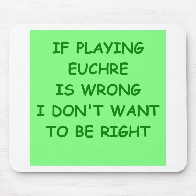 euchre mouse pad (Front)