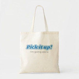 Euchre, Pick It Up! Blue design Tote Bag