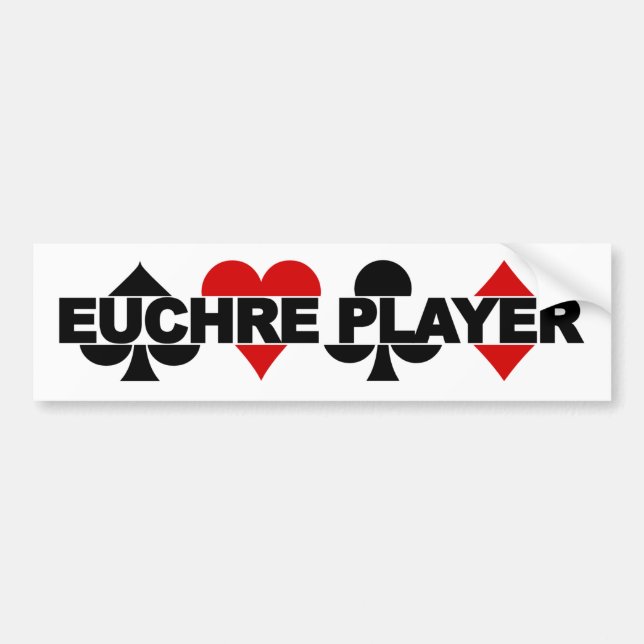 Euchre Player bumpersticker Bumper Sticker (Front)