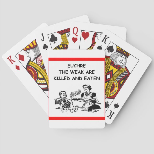 EUCHRE PLAYING CARDS (Back)