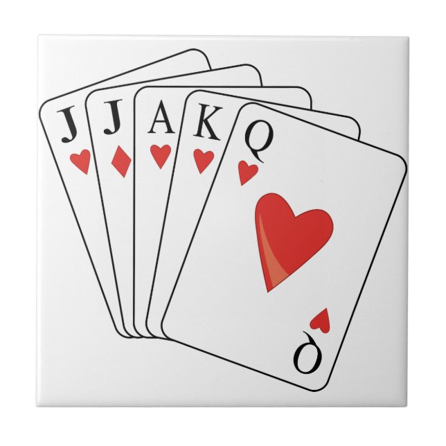 Euchre Playing Cards Tile (Front)