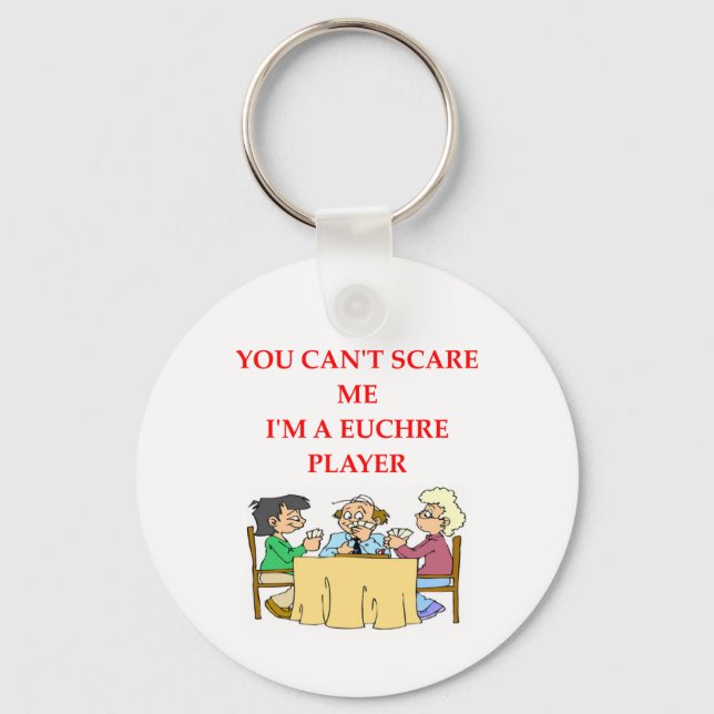 EUCHRE.png Key Ring (Front)
