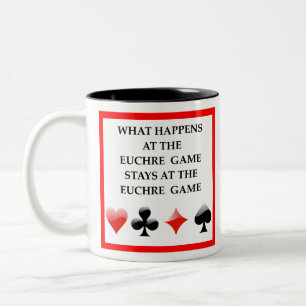 EUCHRE Two-Tone COFFEE MUG