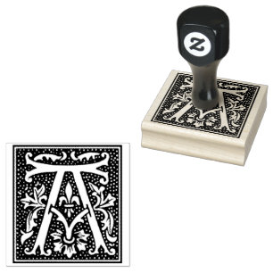 Euclid Capital Letter A Rubber Stamp