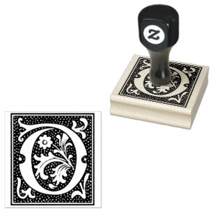 Euclid Capital Letter D Rubber Stamp