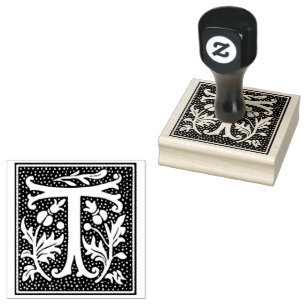 Euclid Capital Letter T Rubber Stamp