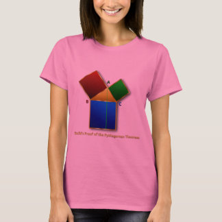 Euclid's Proof of the Pythagorean Theorem. T-Shirt