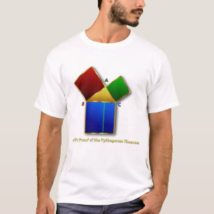 Euclid's Proof of the Pythagorean Theorem. T-Shirt