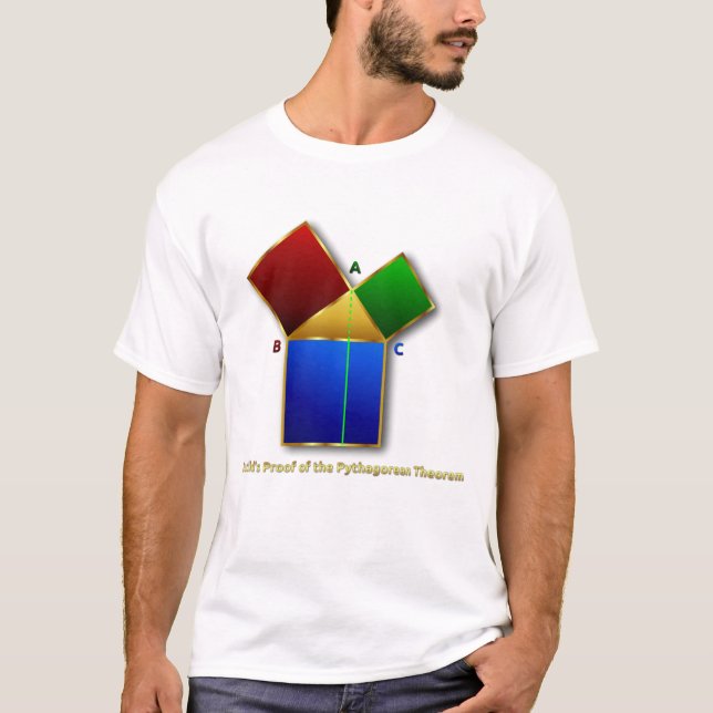 Euclid's Proof of the Pythagorean Theorem. T-Shirt (Front)