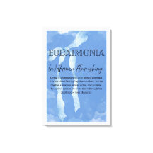 Eudaimonia Stretched Canvas Print