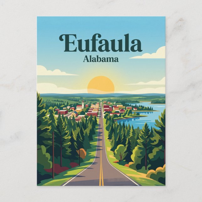 Eufaula USA Postcard (Front)