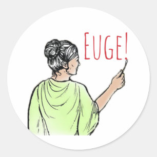 Euge! graffito Classic Round Sticker
