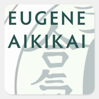 Eugene Aikikai square stickq Sticker