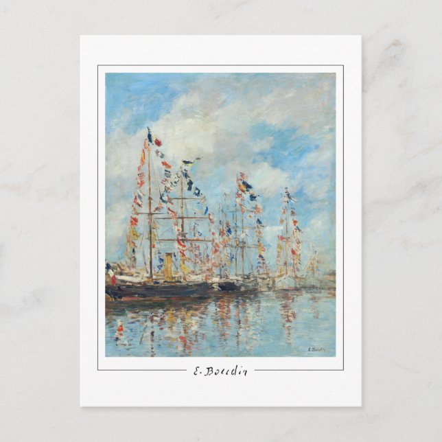 Eugène Boudin #344 - Fine Art Postcard (Front)