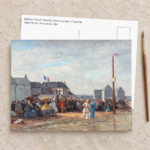 Eugene Boudin - Bathing Time at Trouville Postcard