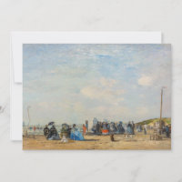 Eugene Boudin - Gathering on the Beach