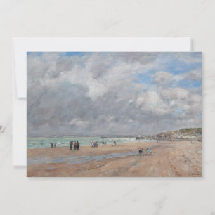 Eugene Boudin - The Beach at Deauville Thank You Card