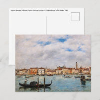 Eugene Boudin - Venice, Riva degli Schiavoni