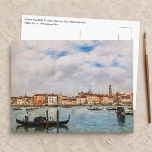 Eugene Boudin - Venice, Riva degli Schiavoni Postcard