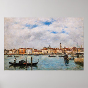 Eugene Boudin - Venice, Riva degli Schiavoni Poster