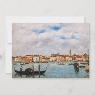 Eugene Boudin - Venice, Riva degli Schiavoni Thank You Card