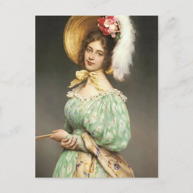 Eugene de Blaas- Musette Postcard (Front)