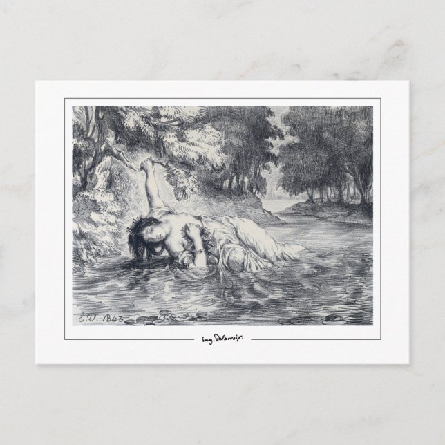 Eugène Delacroix #245 - Fine Art Postcard (Front)