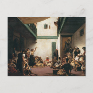Eugene Delacroix- A Jewish wedding in Morocco Postcard