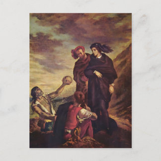 Eugene Delacroix- Hamlet & Horatio in the cemetery Postcard