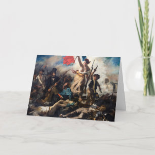 Eugene Delacroix - Liberty Leading The People Card