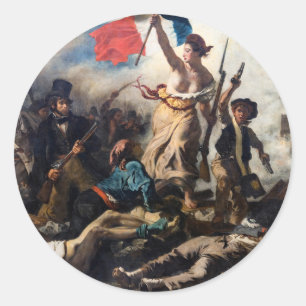 Eugene Delacroix - Liberty Leading The People Classic Round Sticker