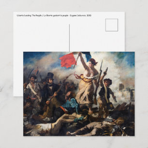 Eugene Delacroix - Liberty Leading The People Postcard
