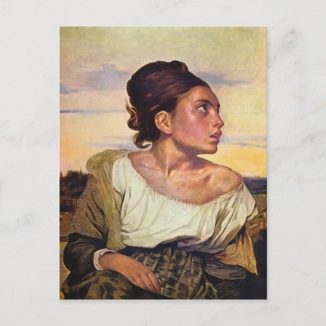 Eugène Delacroix - Orphan in the Cemetery Postcard (Front)