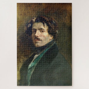 Eugène Delacroix:Self-Portrait with Green Vest  Jigsaw Puzzle