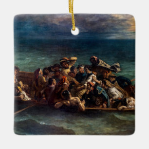 Eugene Delacroix - The Shipwreck of Don Juan Ceramic Ornament