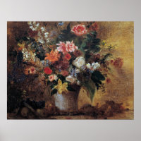 Eugene Delacroix Vintage Bouquet of Flowers