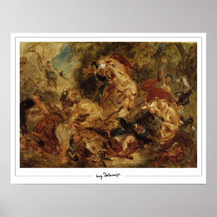 Eugène Delacroix Zedign Art Poster #11