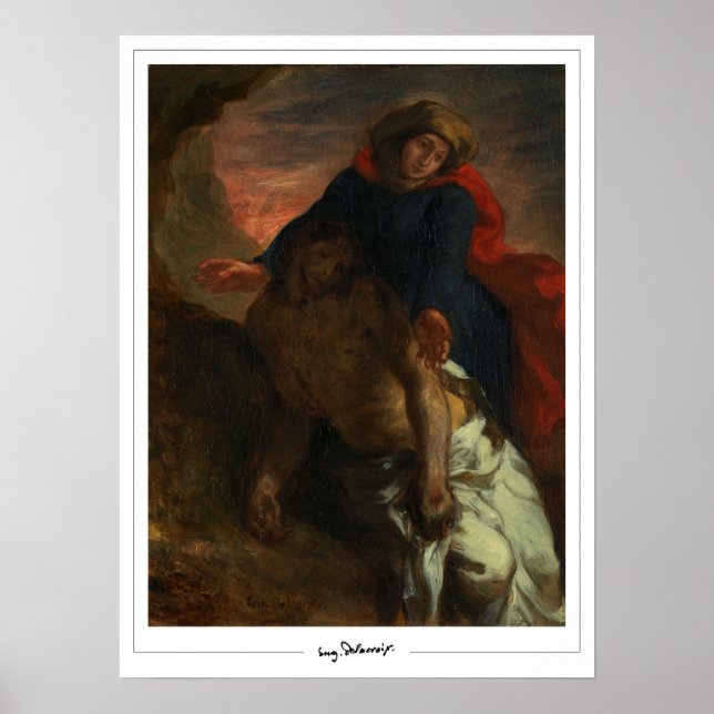 Eugène Delacroix Zedign Art Poster #249 (Front)
