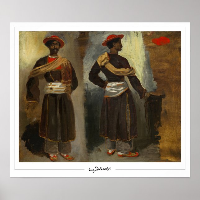 Eugène Delacroix Zedign Art Poster #278 (Front)